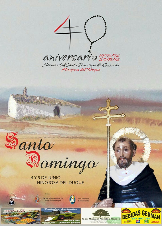 Cartel de Fiestas en honor de Santo Domnigo de Guzmán 2016